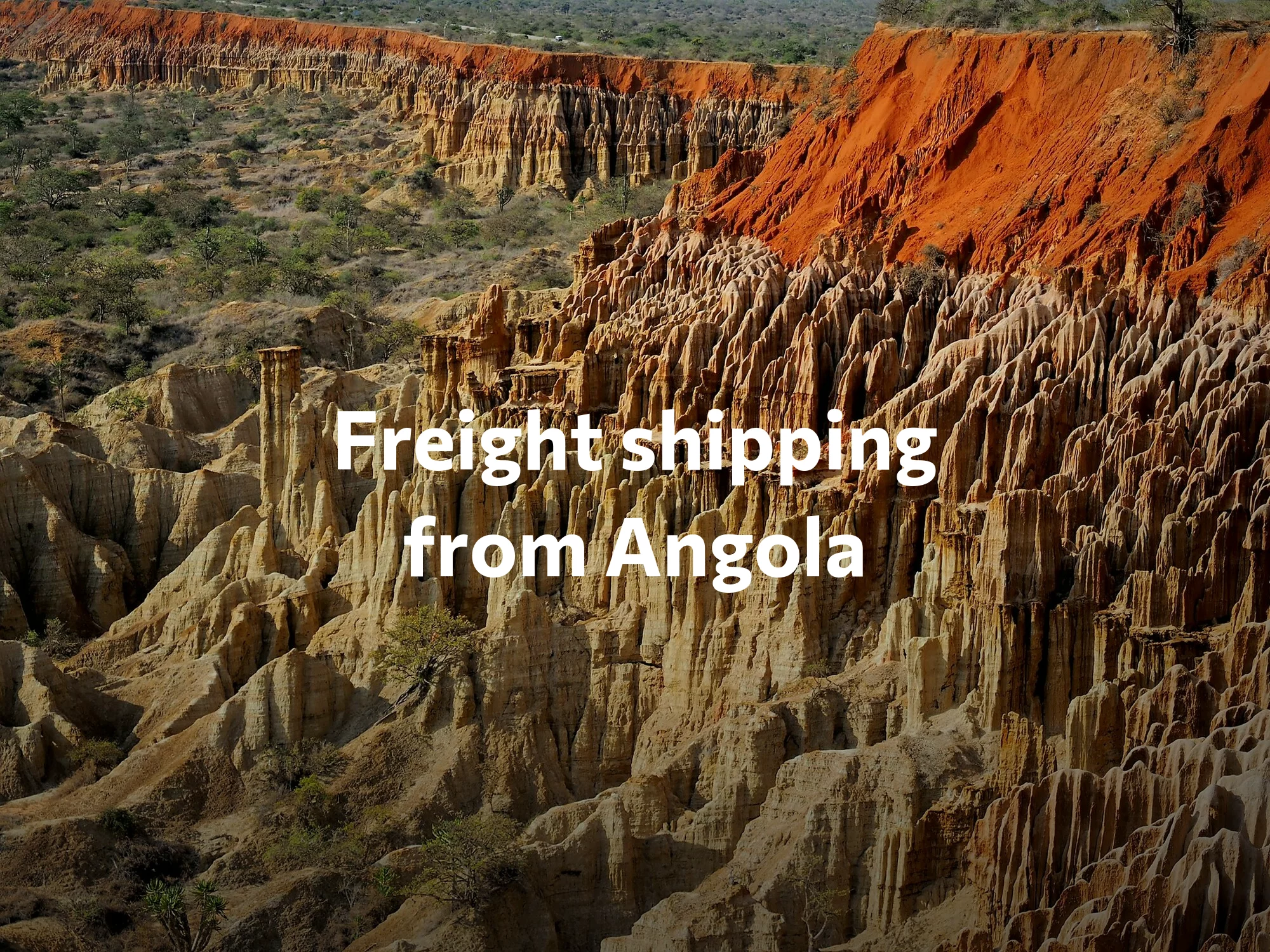 Shipping company from Angola, freight rates for FTL and LTL shipping in Angola