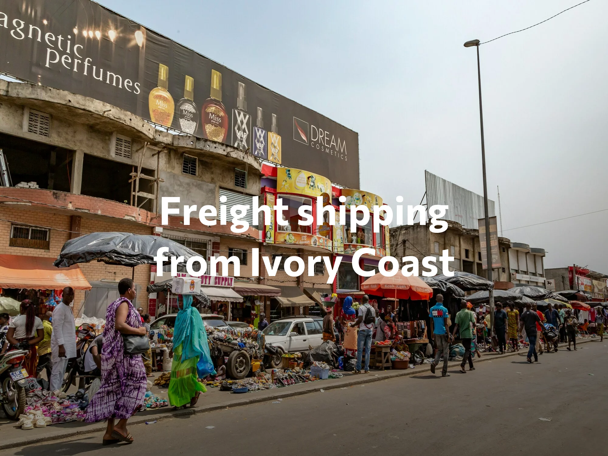 Shipping company from Ivory Coast, freight rates for FTL and LTL shipping in Ivory Coast
