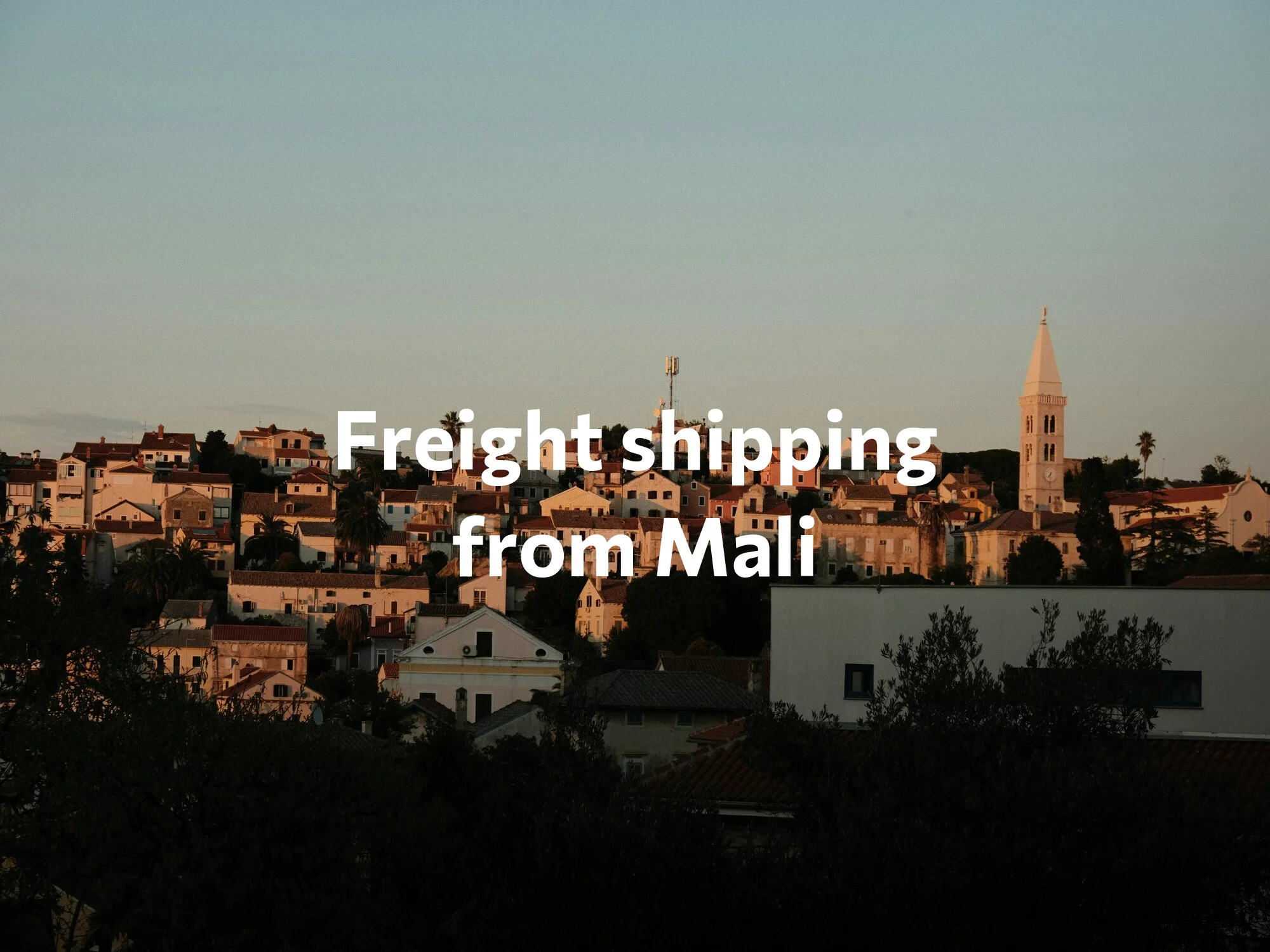 Shipping company from Mali, freight rates for FTL and LTL shipping in Mali