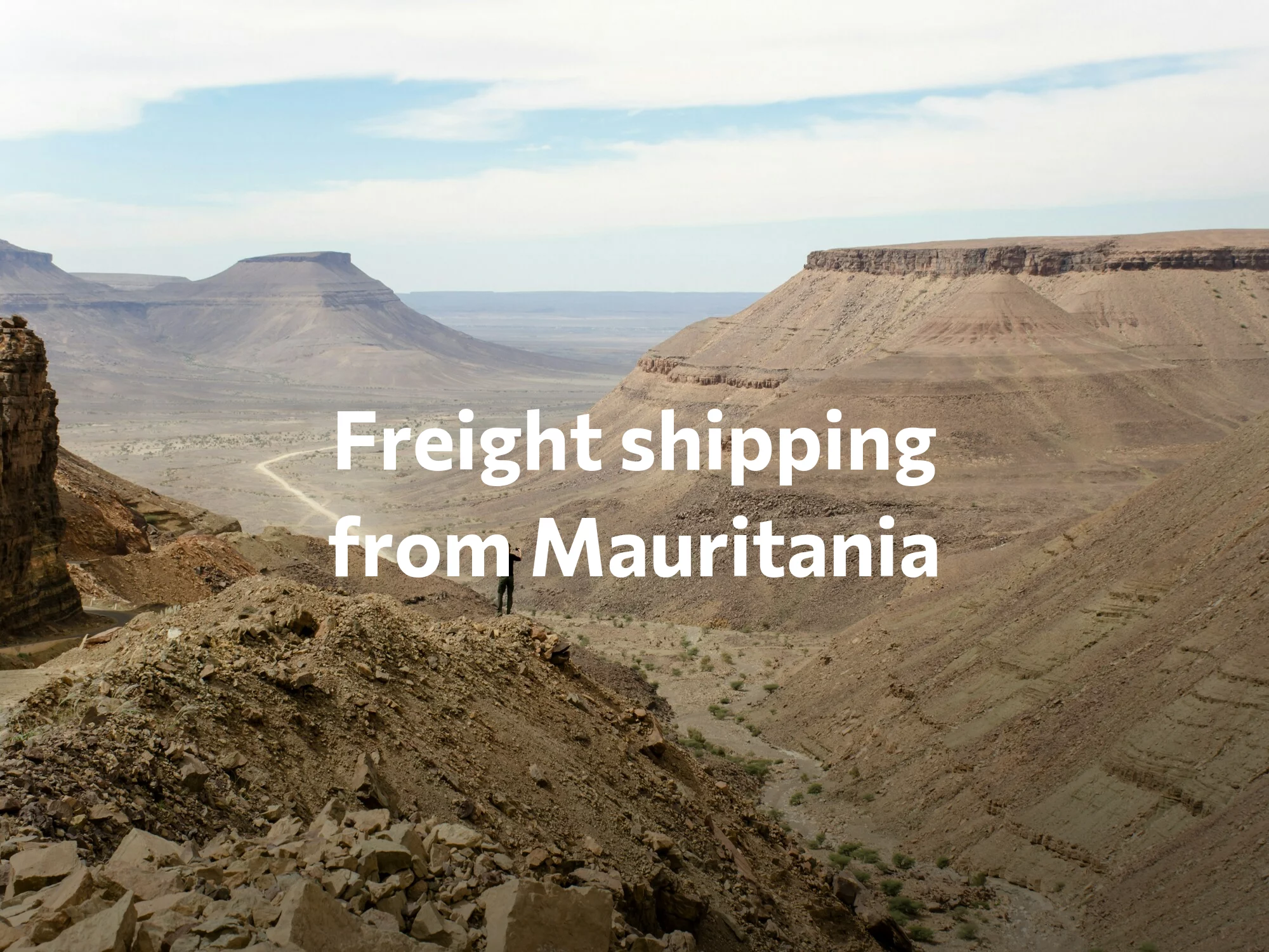 Shipping company from Mauritania, freight rates for FTL and LTL shipping in Mauritania