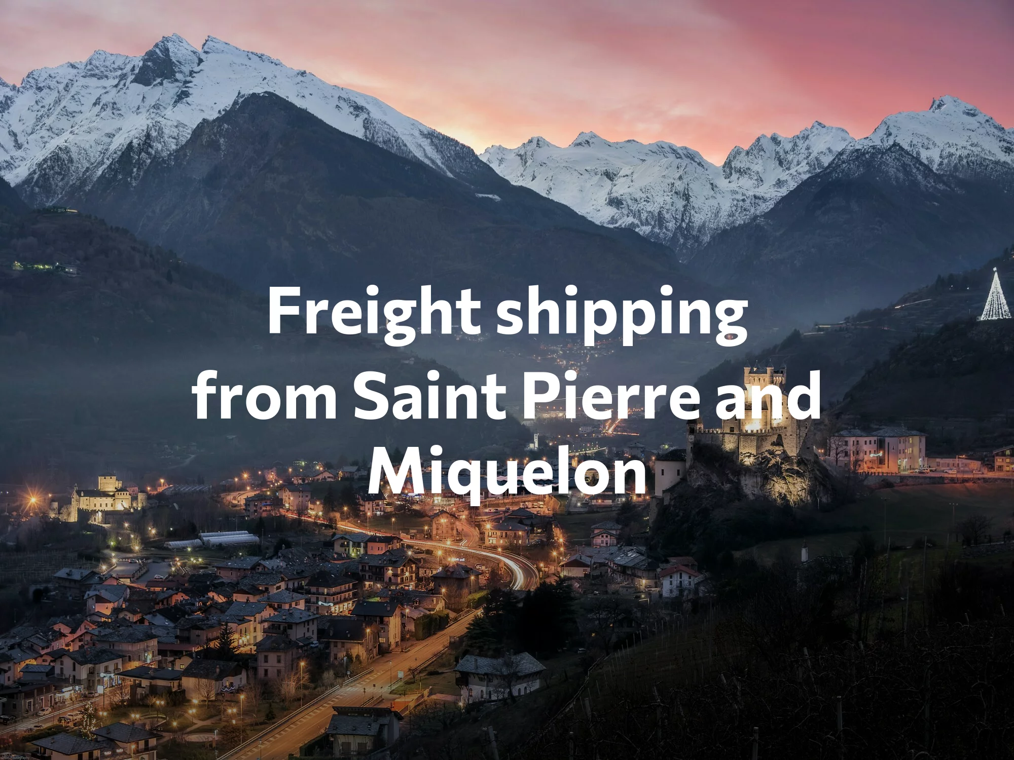 Shipping company from Saint Pierre and Miquelon, freight rates for FTL and LTL shipping in Saint Pierre and Miquelon
