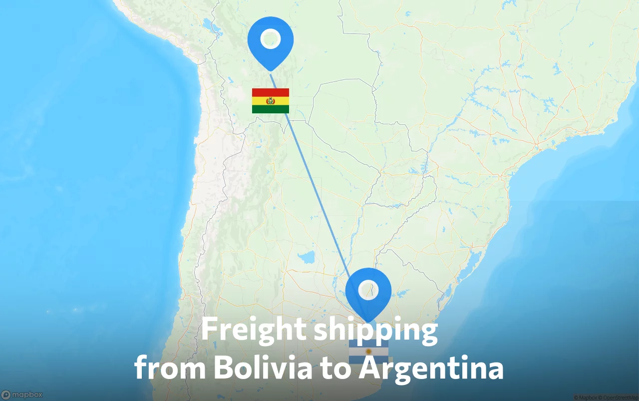 Shipping route from Bolivia to Argentina