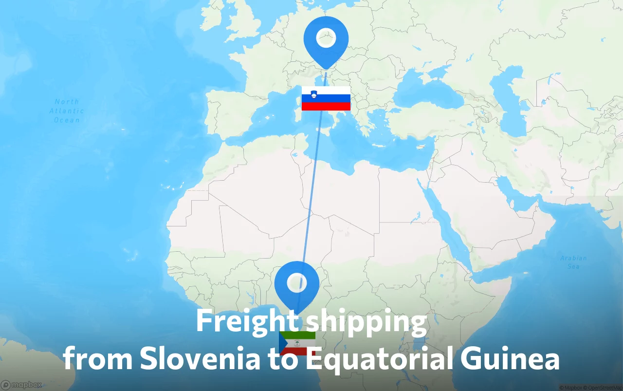 Shipping route from Slovenia to Equatorial Guinea
