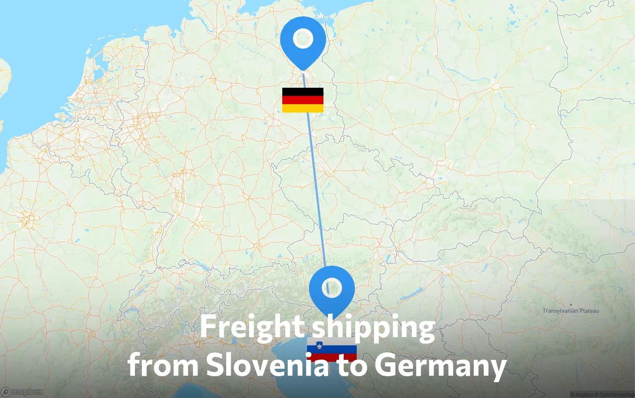 Shipping route from Slovenia to Germany